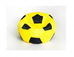 Кресло-мешок Мяч малый желто-черное в Красноуральске - krasnouralsk.ok-mebel.com | фото 1