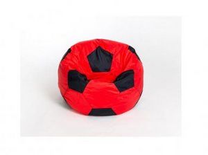 Кресло-мешок Мяч малый красно-черное в Красноуральске - krasnouralsk.ok-mebel.com | фото 1