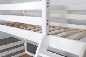 АДЕЛЬ Кровать двухъярусная с наклонной лестницей (белый) в Красноуральске - krasnouralsk.ok-mebel.com | фото 6