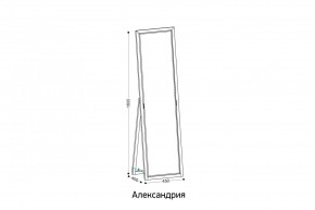 АЛЕКСАНДРИЯ-9.1 Зеркало напольное в Красноуральске - krasnouralsk.ok-mebel.com | фото 2