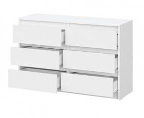 АЙДЕН КМ06-1200 Комод 6 ящиков (белый) в Красноуральске - krasnouralsk.ok-mebel.com | фото 2