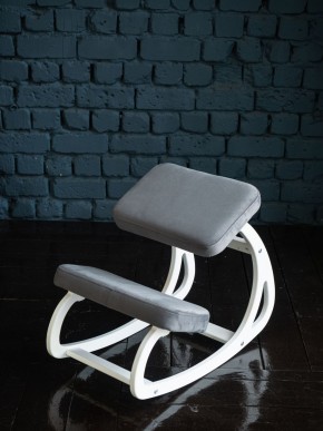 Балансирующий коленный стул Конёк Горбунёк (Белый) в Красноуральске - krasnouralsk.ok-mebel.com | фото 3
