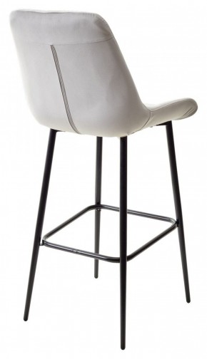 Барный стул ХОФМАН, цвет H-09 Светло-серый, велюр / черный каркас М-City в Красноуральске - krasnouralsk.ok-mebel.com | фото 6