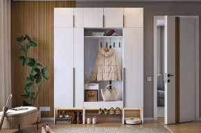 БАСКО Прихожая К9 (белое дерево) в Красноуральске - krasnouralsk.ok-mebel.com | фото 2