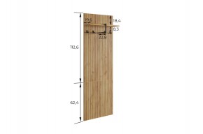БОДРУМ Прихожая (модульная) дуб крафт золотой в Красноуральске - krasnouralsk.ok-mebel.com | фото 2