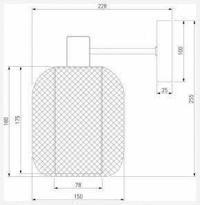 Бра Eurosvet Voile 30191/1 черный в Красноуральске - krasnouralsk.ok-mebel.com | фото 4