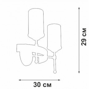 Бра Vitaluce V1813 V1813-7/2A в Красноуральске - krasnouralsk.ok-mebel.com | фото 2