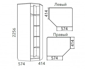 Детская Фанк Шкаф угловой Левый/Правый НМ 013.04-02 М в Красноуральске - krasnouralsk.ok-mebel.com | фото 3