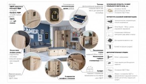 Детская Система Валенсия Комод 5ящ Дуб сонома в Красноуральске - krasnouralsk.ok-mebel.com | фото 3