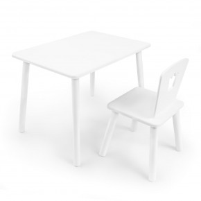 Детский комплект стол и стул «Корона» Rolti Baby (белый/белый, массив березы/мдф) в Красноуральске - krasnouralsk.ok-mebel.com | фото