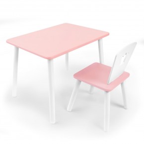 Детский комплект стол и стул «Корона» Rolti Baby (розовый/розовый, массив березы/мдф) в Красноуральске - krasnouralsk.ok-mebel.com | фото