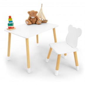 Детский комплект стол и стул «Мишка» Rolti Baby (белый/береза, массив березы/мдф) в Красноуральске - krasnouralsk.ok-mebel.com | фото 2