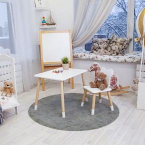 Детский комплект стол и стул «Мишка» Rolti Baby (белый/береза, массив березы/мдф) в Красноуральске - krasnouralsk.ok-mebel.com | фото 6