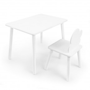 Детский комплект стол и стул «Облачко» Rolti Baby (белый/белый, массив березы/мдф) в Красноуральске - krasnouralsk.ok-mebel.com | фото