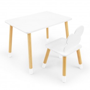Детский комплект стол и стул «Облачко» Rolti Baby (белый/береза, массив березы/мдф) в Красноуральске - krasnouralsk.ok-mebel.com | фото