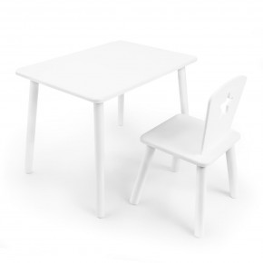 Детский комплект стол и стул «Звезда» Rolti Baby (белый/белый, массив березы/мдф) в Красноуральске - krasnouralsk.ok-mebel.com | фото