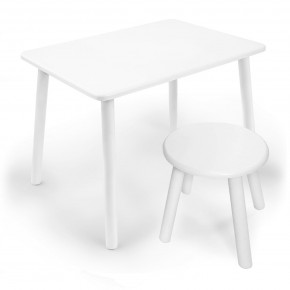Детский комплект стол и табурет круглый Rolti Baby с накладкой Алфавит (белая столешница/белое сиденье/белые ножки) в Красноуральске - krasnouralsk.ok-mebel.com | фото 3