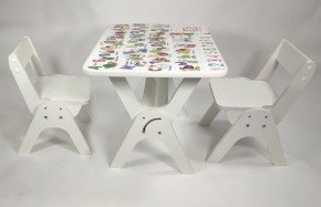 Детский растущий стол-парта и два стула Я САМ "Умка-Дуо" (Алфавит) в Красноуральске - krasnouralsk.ok-mebel.com | фото 1