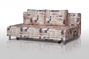 Диван-кровать Комфорт без подлокотников Принт "Gazeta" (2 подушки) в Красноуральске - krasnouralsk.ok-mebel.com | фото