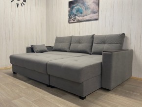 Диван угловой Комфорт-3 (НПБ+МДФ) велюр Galaxy Lite 26 в Красноуральске - krasnouralsk.ok-mebel.com | фото 3