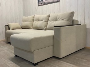 Диван угловой Комфорт-3 (НПБ+МДФ) велюр Luma 01 в Красноуральске - krasnouralsk.ok-mebel.com | фото 2