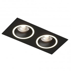 DK2062-BK Встраиваемый светильник, IP 20, до 15 Вт, GU10, LED, черный, алюминий в Красноуральске - krasnouralsk.ok-mebel.com | фото