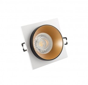 DK2402-GD Встраиваемый светильник, IP 20, 50 Вт, GU10, черный/золотой, алюминий в Красноуральске - krasnouralsk.ok-mebel.com | фото 1