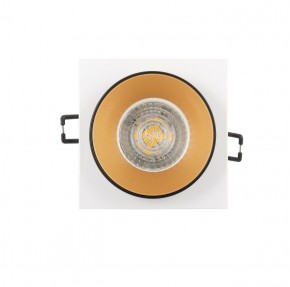 DK2402-GD Встраиваемый светильник, IP 20, 50 Вт, GU10, черный/золотой, алюминий в Красноуральске - krasnouralsk.ok-mebel.com | фото 3