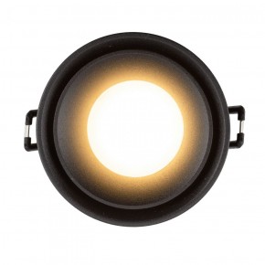 DK2403-BK Встраиваемый светильник влагозащ., IP 44, 10 Вт, GU10, черный, алюминий в Красноуральске - krasnouralsk.ok-mebel.com | фото 3
