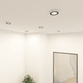 DK2441-WB Встраиваемый светильник DUAL 9+9 Вт, LED 4000K, IP 20, d120mm, белый/черный, алюминий/акрил в Красноуральске - krasnouralsk.ok-mebel.com | фото 6