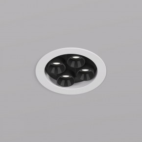 DK2510-WB Встраиваемый светильник SPACE со светодиодом d65 220V 8W 38° 4000К IP20 белый/черный алюминий в Красноуральске - krasnouralsk.ok-mebel.com | фото