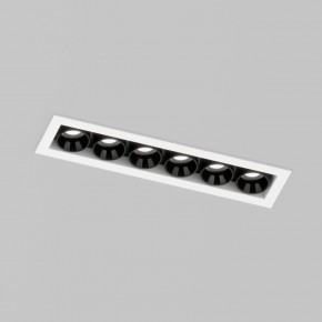 DK2514-WB Встраиваемый светильник SPACE со светодиодом L126mm 220V 10W 38° 4000К IP20 белый/черный алюминий в Красноуральске - krasnouralsk.ok-mebel.com | фото