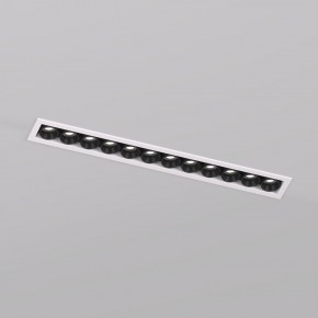 DK2515-WB Встраиваемый светильник SPACE со светодиодом L240mm 220V 20W 38° 4000К IP20 белый/черный алюминий в Красноуральске - krasnouralsk.ok-mebel.com | фото