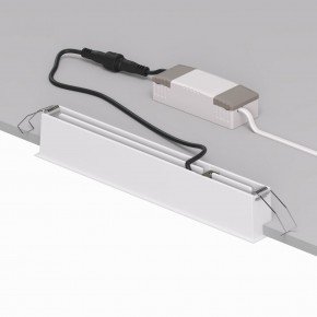 DK2515-WB Встраиваемый светильник SPACE со светодиодом L240mm 220V 20W 38° 4000К IP20 белый/черный алюминий в Красноуральске - krasnouralsk.ok-mebel.com | фото 3