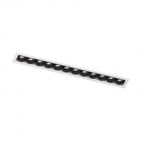 DK2515-WB Встраиваемый светильник SPACE со светодиодом L240mm 220V 20W 38° 4000К IP20 белый/черный алюминий в Красноуральске - krasnouralsk.ok-mebel.com | фото 4