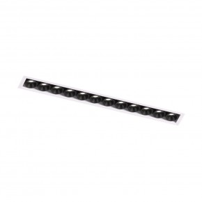 DK2532-WB Встраиваемый светильник SPACE со светодиодом под шпатлевку L240mm 220V 20W 38° 4000К IP20 белый/черный алюминий в Красноуральске - krasnouralsk.ok-mebel.com | фото 5