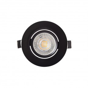 DK3020-BK Встраиваемый светильник, IP 20, 10 Вт, GU5.3, LED, черный, пластик в Красноуральске - krasnouralsk.ok-mebel.com | фото