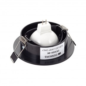 DK3020-BK Встраиваемый светильник, IP 20, 10 Вт, GU5.3, LED, черный, пластик в Красноуральске - krasnouralsk.ok-mebel.com | фото 3