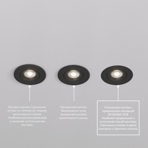 DK3020-BK Встраиваемый светильник, IP 20, 10 Вт, GU5.3, LED, черный, пластик в Красноуральске - krasnouralsk.ok-mebel.com | фото 5