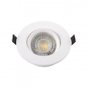 DK3020-WH Встраиваемый светильник, IP 20, 10 Вт, GU5.3, LED, белый, пластик в Красноуральске - krasnouralsk.ok-mebel.com | фото 2