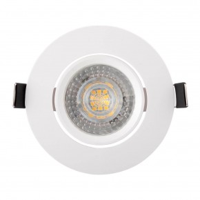 DK3020-WH Встраиваемый светильник, IP 20, 10 Вт, GU5.3, LED, белый, пластик в Красноуральске - krasnouralsk.ok-mebel.com | фото