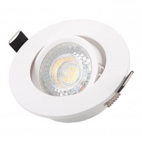 DK3020-WH Встраиваемый светильник, IP 20, 10 Вт, GU5.3, LED, белый, пластик в Красноуральске - krasnouralsk.ok-mebel.com | фото 2