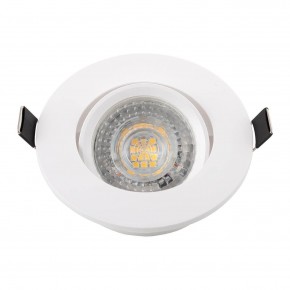DK3020-WH Встраиваемый светильник, IP 20, 10 Вт, GU5.3, LED, белый, пластик в Красноуральске - krasnouralsk.ok-mebel.com | фото 4