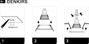 DK3021-BK Встраиваемый светильник, IP 20, 10 Вт, GU5.3, LED, черный, пластик в Красноуральске - krasnouralsk.ok-mebel.com | фото 5