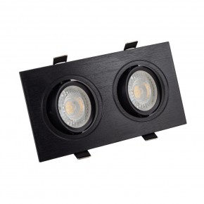 DK3022-BK Встраиваемый светильник, IP 20, 10 Вт, GU5.3, LED, черный, пластик в Красноуральске - krasnouralsk.ok-mebel.com | фото