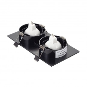 DK3022-BK Встраиваемый светильник, IP 20, 10 Вт, GU5.3, LED, черный, пластик в Красноуральске - krasnouralsk.ok-mebel.com | фото 3