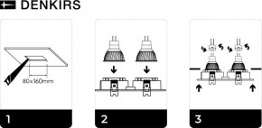 DK3022-BK Встраиваемый светильник, IP 20, 10 Вт, GU5.3, LED, черный, пластик в Красноуральске - krasnouralsk.ok-mebel.com | фото 6
