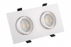 DK3022-WH Встраиваемый светильник, IP 20, 10 Вт, GU5.3, LED, белый, пластик в Красноуральске - krasnouralsk.ok-mebel.com | фото