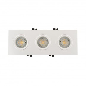 DK3023-WH Встраиваемый светильник, IP 20, 10 Вт, GU5.3, LED, белый, пластик в Красноуральске - krasnouralsk.ok-mebel.com | фото