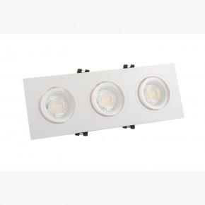 DK3023-WH Встраиваемый светильник, IP 20, 10 Вт, GU5.3, LED, белый, пластик в Красноуральске - krasnouralsk.ok-mebel.com | фото 2